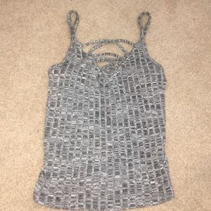 American Eagle Gray Tie in the front Tank
